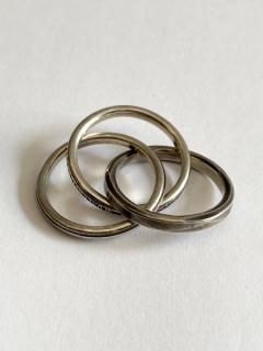 WERKSTATT MUNCHEN リング　14 15　ワークスタットミュンヘン WERKSTATT:MUNCHEN - 【残り一点】Ring Flat Crossed | ACRMTSM