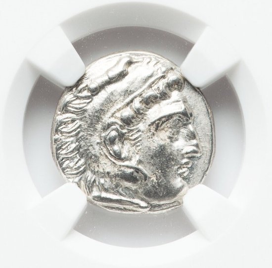 ◆古代ギリシャ銀貨◆　アレキサンダー銀貨　マケドニア　/NGCＡＵNGC社