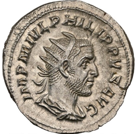 NGC Ch XF ローマ帝国 Philip I アンティークコイン - アンティーク 