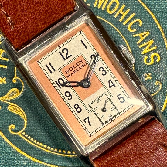 ロレックス マルコーニ レクタンギュラー】 ROLEX MARCONI Rectangular 1930年代 アンティーク時計 ビンテージ時計 腕時計  851長 - ☆アンティーク時計ショップ☆マルコーニ777