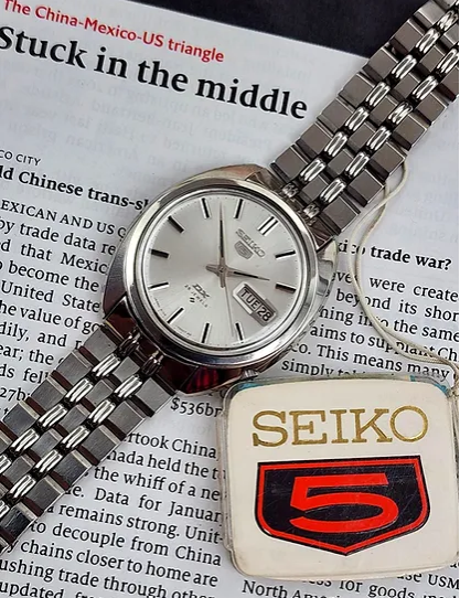 SEIKO【セイコー5 DX 6106-7000】オリジナルブレスレット＆説明書付き 自動巻き アンティーク時計 ビンテージ時計 ヴィンテージ時計  Vintage Antique Watch