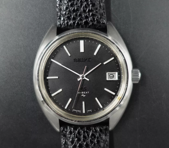 GRAND SEIKO【グランドセイコー 45GS ハイビート 4522-7010】 OH済 手巻き ビンテージ時計 Grand Seiko 45GS  4522-7010 Dark Grey Dial - Hi-Beat Date Manual Winding ヴィンテージ時計 アンティーク時計  Vintage