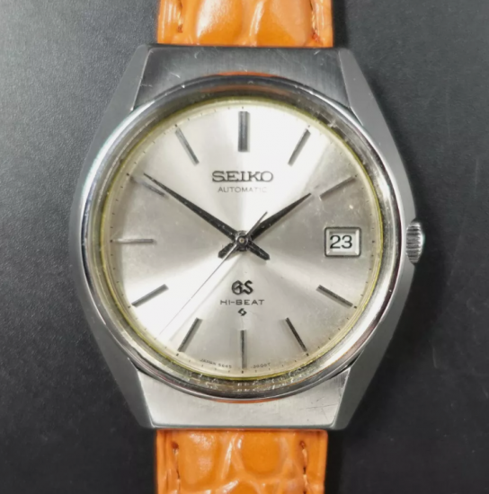 ☆セール☆GRAND SEIKO【グランドセイコー 45GS ハイビート 4522-7010】 OH済 手巻き ビンテージ時計 Grand Seiko  45GS 4522-7010 Dark Grey Dial - Hi-Beat Date Manual Winding ヴィンテージ時計 アンティーク時計  Vintage