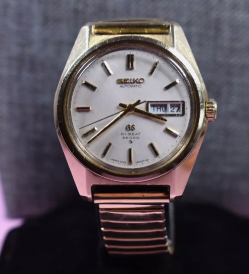 ☆月末セール☆GRAND SEIKO【グランドセイコー GS ハイビート 36000 6146-8000】自動巻き ビンテージ時計 SEIKO  Grand Seiko GS Gold 6146-8000 Hi-Beat 36000 Automatic アンティーク時計 ヴィンテージ時計  Vintage Antique Watch Weekdater Automatic Dress Watch