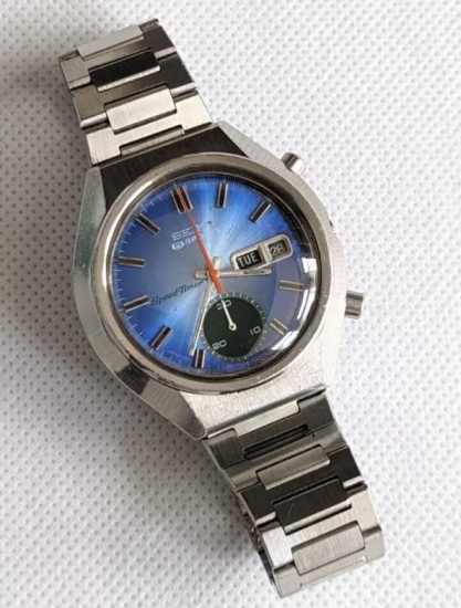 セイコー 5 スポーツ スピードタイマー 6139-8040】 クロノグラフ 自動巻き Seiko 5 Sports Speed-Timer  6139-8040 with original bracelet アンティーク時計 ヴィンテージ時計 ビンテージ時計 Vintage Antique  Watch Weekdater Automatic Dress Watch SEIKO