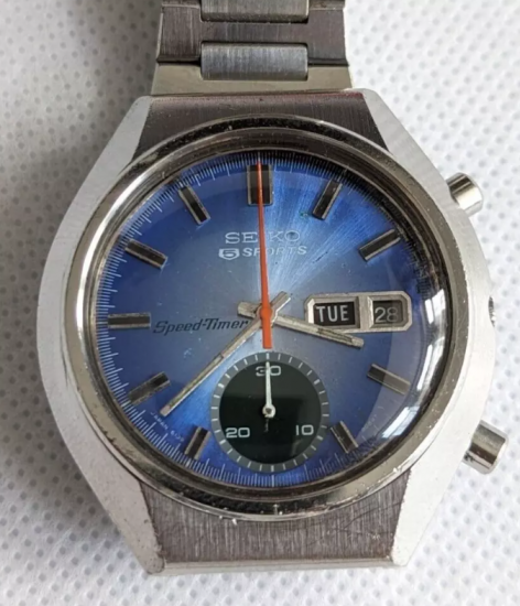 セイコー 5 スポーツ スピードタイマー 6139-8040】 クロノグラフ 自動巻き Seiko 5 Sports Speed-Timer  6139-8040 with original bracelet アンティーク時計 ヴィンテージ時計 ビンテージ時計 Vintage Antique  Watch Weekdater Automatic Dress Watch SEIKO