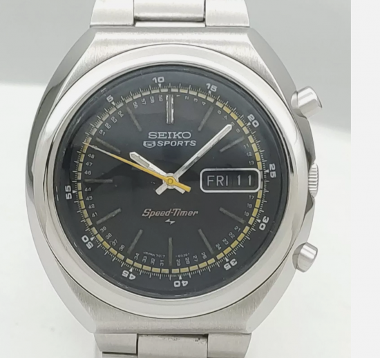 セイコー 5スポーツ スピードタイマー 7017-6030】OH済 クロノグラフ 自動巻き SEIKO 5 Sports Speed-Timer  Japan Made 7017-6030 21J Day/Date Men's Vintage Watch アンティーク時計 ヴィンテージ時計  ビンテージ時計 Vintage Antique Watch Weekdater Automatic Dress ...