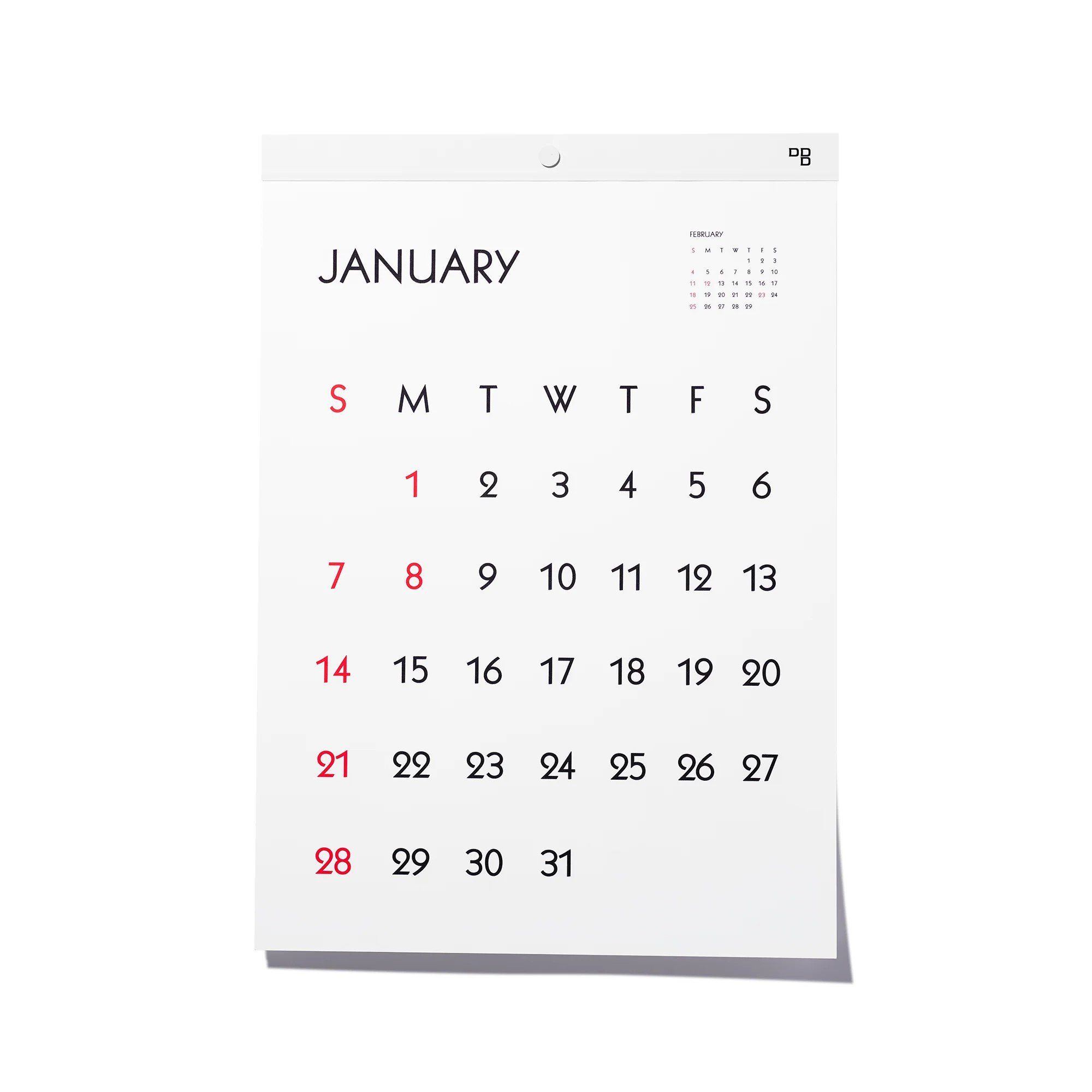 D-BROSʥǥ֥ 2024ǯ Typeface Calendar - Kabel Mediumʥ٥ ߥǥˡ