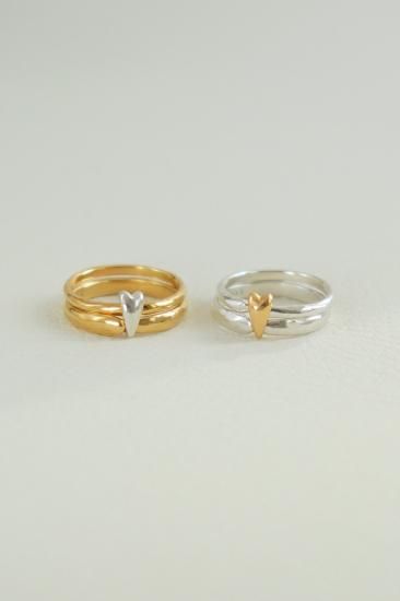 double ring / heart