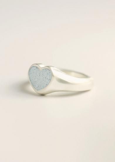 fragrance ring / heart (iceblue)