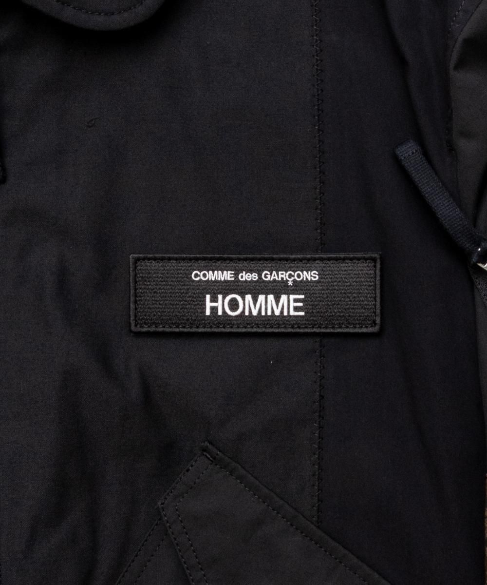 COMMEdesGARCONS HOMME綿ナイロンバックサテン×多素材MIX 綿ナイロンバックサテン多素材MIXジャケット | mark