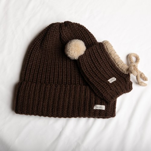 SETbeanie  brown 