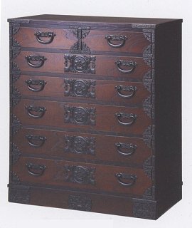 ̱ݻýڡ8845100䥭Zelkova folk art chest of drawers