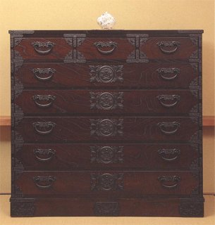 ̱ݻýڡ10545100䥭Zelkova folk art chest of drawers
