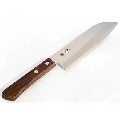 ڸʡۻ170ĥ̵ɹݥ [Limited Edition] Santoku Knife 170 No-Bolster Gold Steel Rose Handle