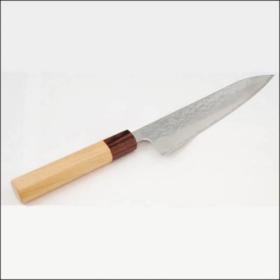 ڸʡᡡ180ܥޥȬѥϥɥ롡Japanese Chef's Knife 180 Mirror Hammered Damascus Octagonal Handle