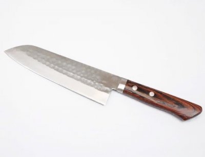 ڸʡۻ165VGܥޥۥ[Limited Edition] Santoku Knife 165VG Hammered Mahogany Handle