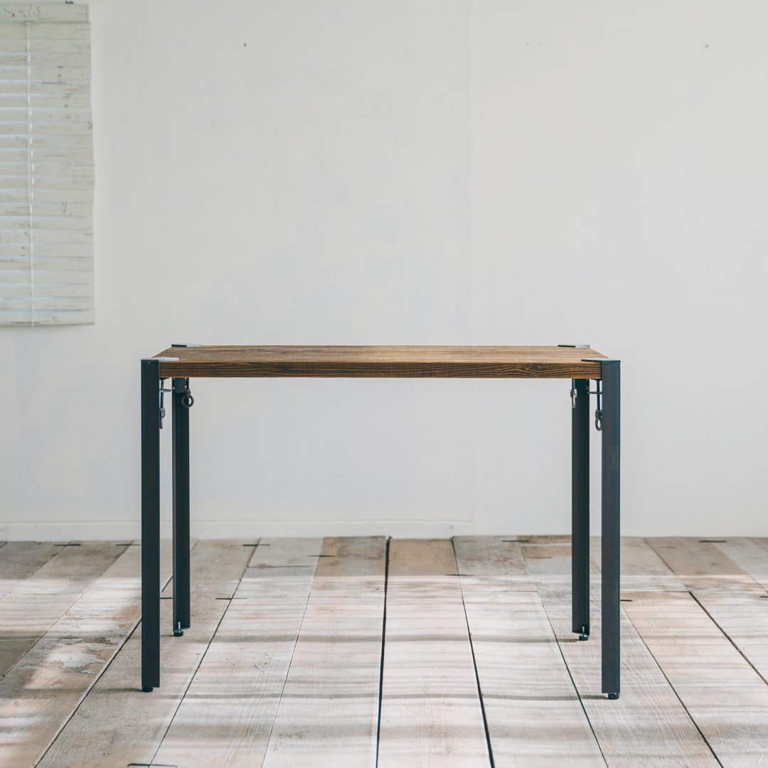 無垢古材 エフクランプレッグテーブル - DICHOTOMIC ディコトミック | アイアン家具・モールテックス家具
