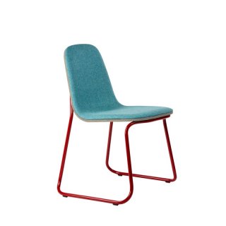 siren chair   / Si-02 frame / red, seat / gray&light blue