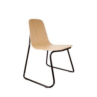 siren chair   / Sib-01 frame / black, seat / beech