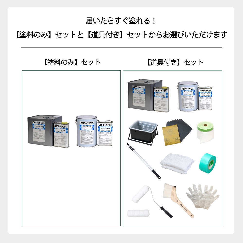 屋外倉庫床を自分で塗る塗料＆塗装道具セット 翌日から作業を開始したい方に！速乾性抜群【水性2液型】 -  塗りたい場所から最適な床用塗料が選べる「床塗り.shop」 タカラ塗料公式