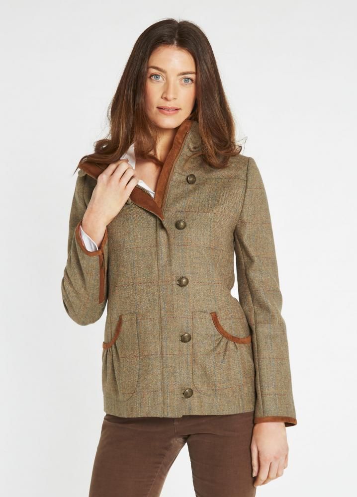 新品タグ付き Dubarry ツイードチェスターコート ハリスツィードのダブルチェスターコート - オーダースーツ