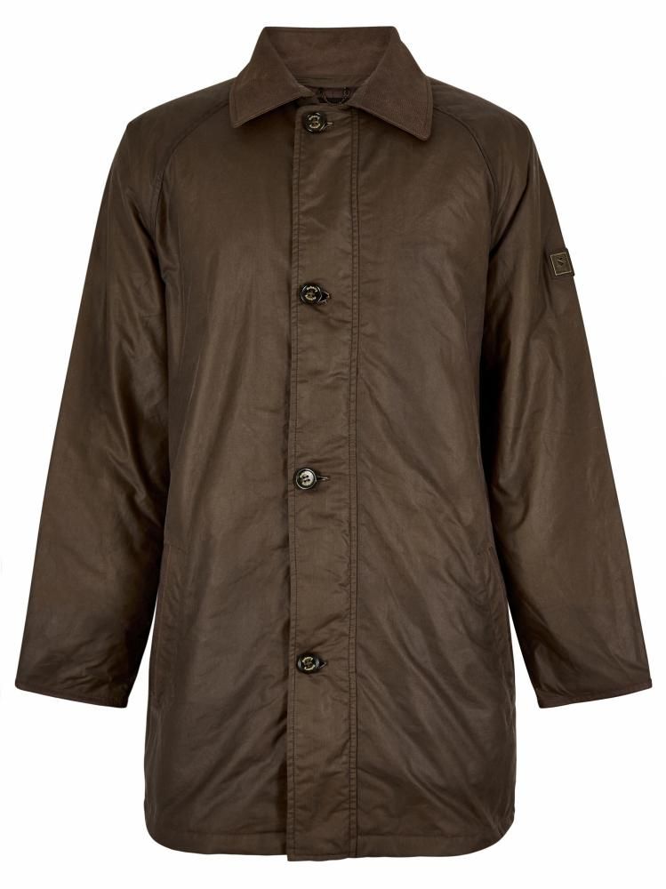 <img class='new_mark_img1' src='https://img.shop-pro.jp/img/new/icons14.gif' style='border:none;display:inline;margin:0px;padding:0px;width:auto;' />Prospect Men's wax cotton coat - Café / �ץ����ڥ��� ��å������åȥ󥳡��� ���ե�