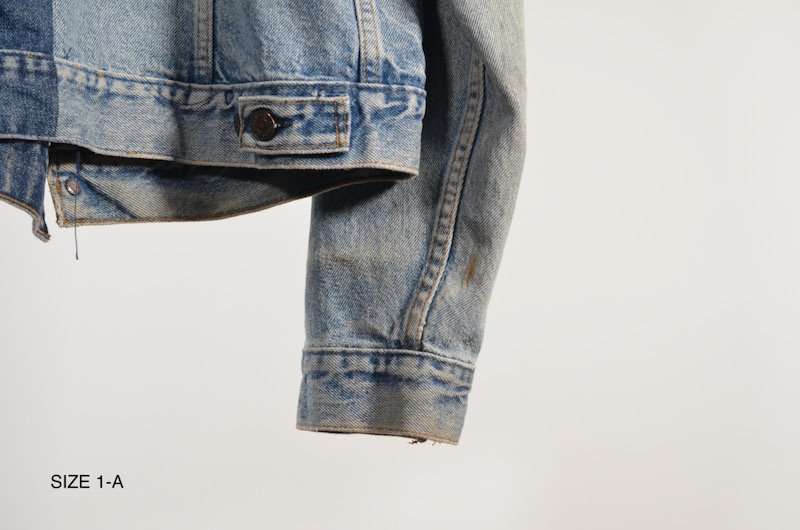 SUNNY SIDE UP （サニーサイドアップ 通販）リメイクデニム. REMAKE 2FOR1 NO COLLAR DENIM JACKET.古着 リメイク.COMPASS WEB SHOP.コンパス 通販