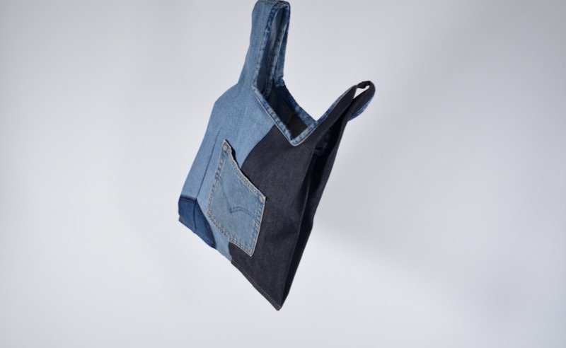  DENIM GLOCERY TOTE BAG