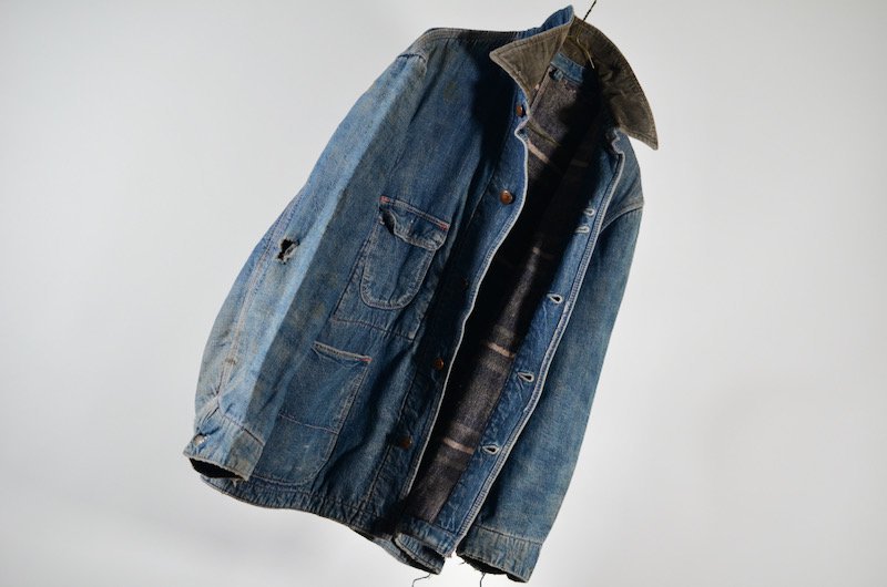 50〜60's Hercules VINTAGE DENIM ヴィンテージ ヘラクレス カバーオール デニム ライニング（古着 サラ着 COMPASS  通販 ウェブショップ 福島 セレクトショップ）