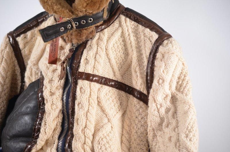 SHINYA NOMOTO Vintage Fisherman Mouton B-3 type Jacket