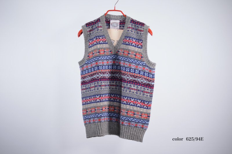  JAMIESON'SFAIR ISLE SWEATER V-NECK VEST