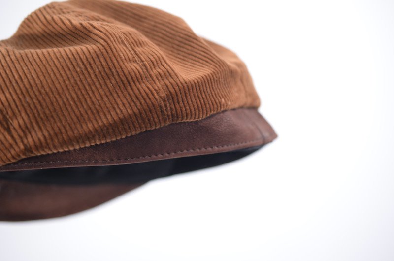 {$history[num].s_expl}> Corduroy casquette  Hand made by SHINYA NOMOTO