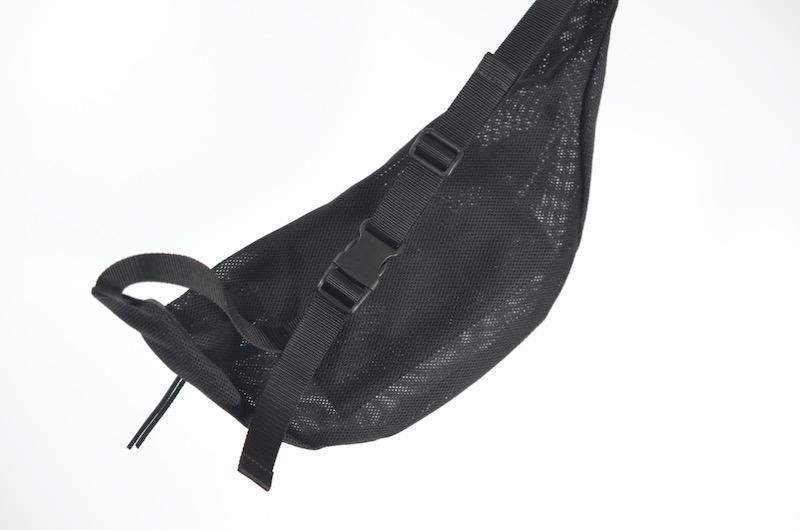 【KaILI × awasa】COTTON MESH WAIST POUCH 黒 KaILI - カイリ】KaILI×awasa COTTON MESH WAIST POUCH - BLACK