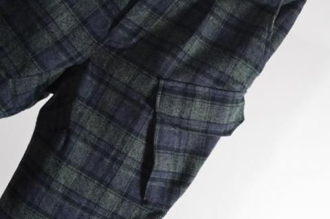 HOPPER'S BRUNCH   GREEN CHECK Military Pants