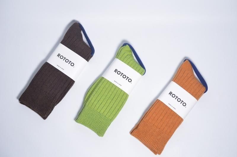  COTTON WOOL RIBBED CREW SOCKS