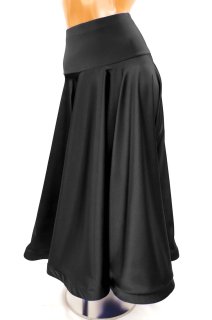 JJ DRESS DESIGN　ストレッチサテンフレアスカート　ブラック　S,M,Lサイズ