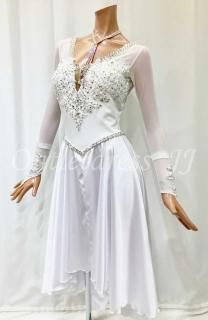 ラテンドレス白（腕バンド付き） ラテンドレス白（腕バンド付き） ラテンドレス白（腕バンド付き）