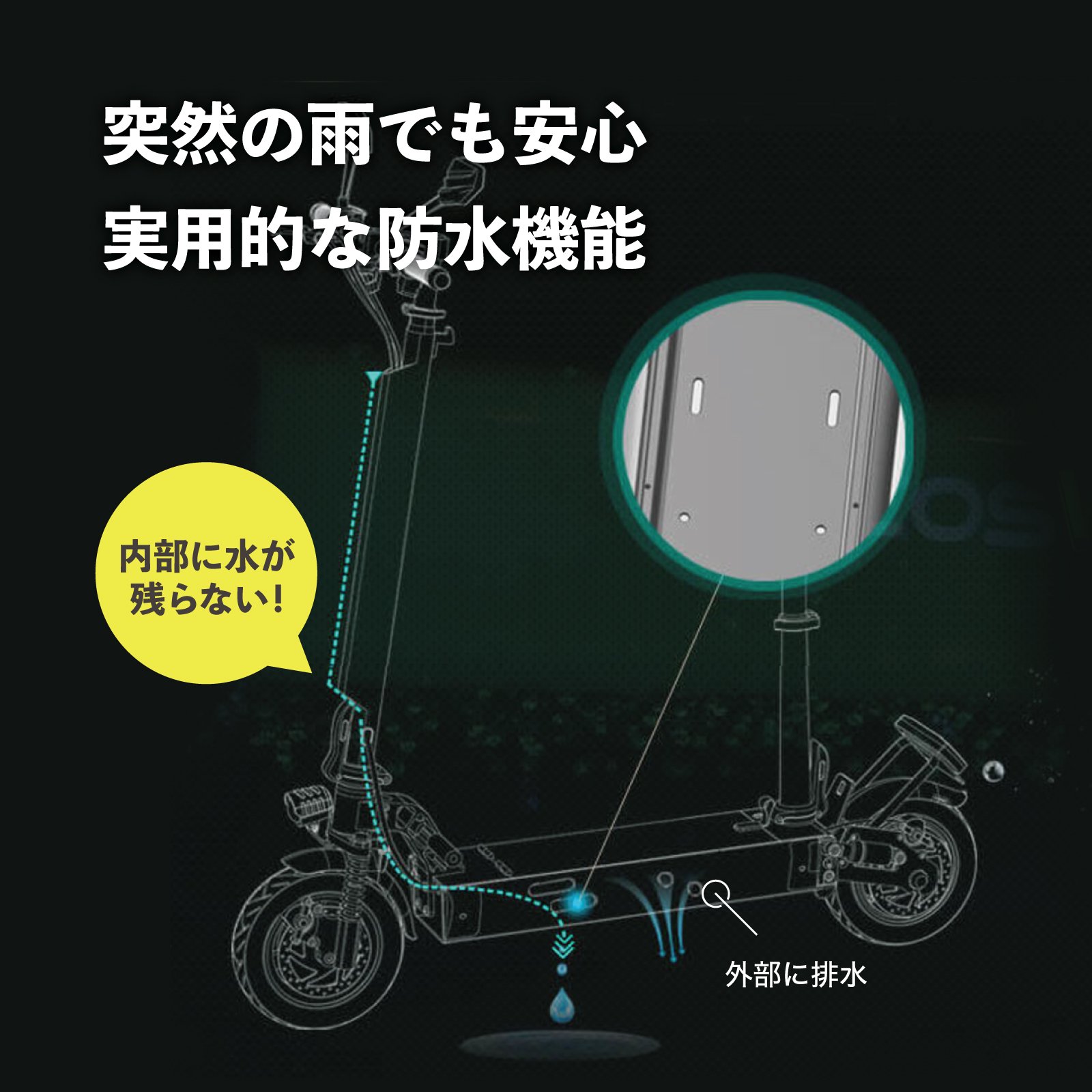 初回整備込・免許不要】COSWHEEL/コスウエル MIRAI T Lite 電動キックボード（特定小型原付）- SQUARE Mobility