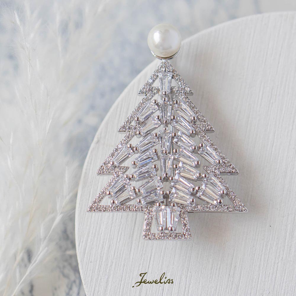 Jeweliss ブローチ クリスマスツリー 淡水パール シエロ Cielo コサージュ アクセサリー おしゃれ 可愛い ギフト ジュエリス