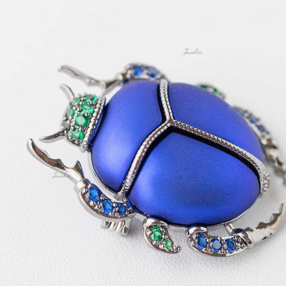 アンティーク•ヴィンテージ】黄金虫ブローチコガネムシ昆虫