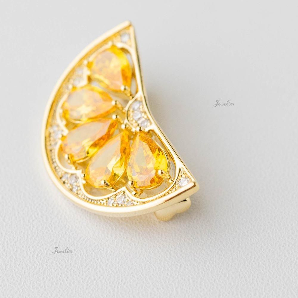 Jeweliss ブローチ Orange クリスタル ジュエリス ブローチ専門店 公式