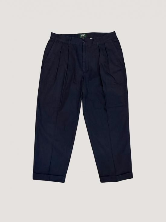 WOODBLOCKTUCK HERRINGBONE TROUSER NAVY (WB-25AW-005)