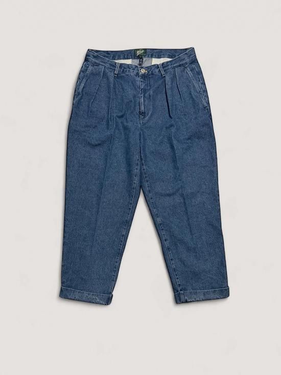 WOODBLOCK 2TUCK DENIM TROUSER LIGHT INDIGO (WB-25AW-007)
