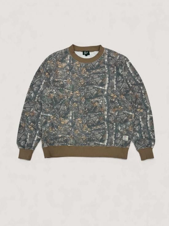 WOODBLOCK THERMAL CREW NECK REALTREE CAMO BROWN(WB-25AW-015)