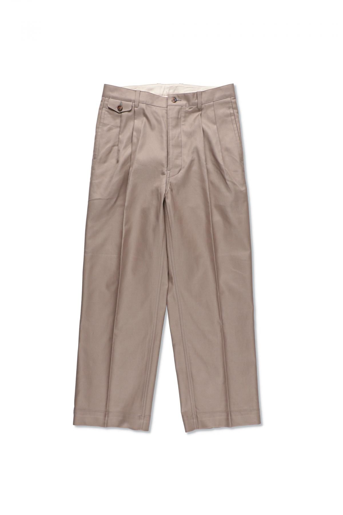 Schuray - Double Weave Chino Trousers (BEIGE)