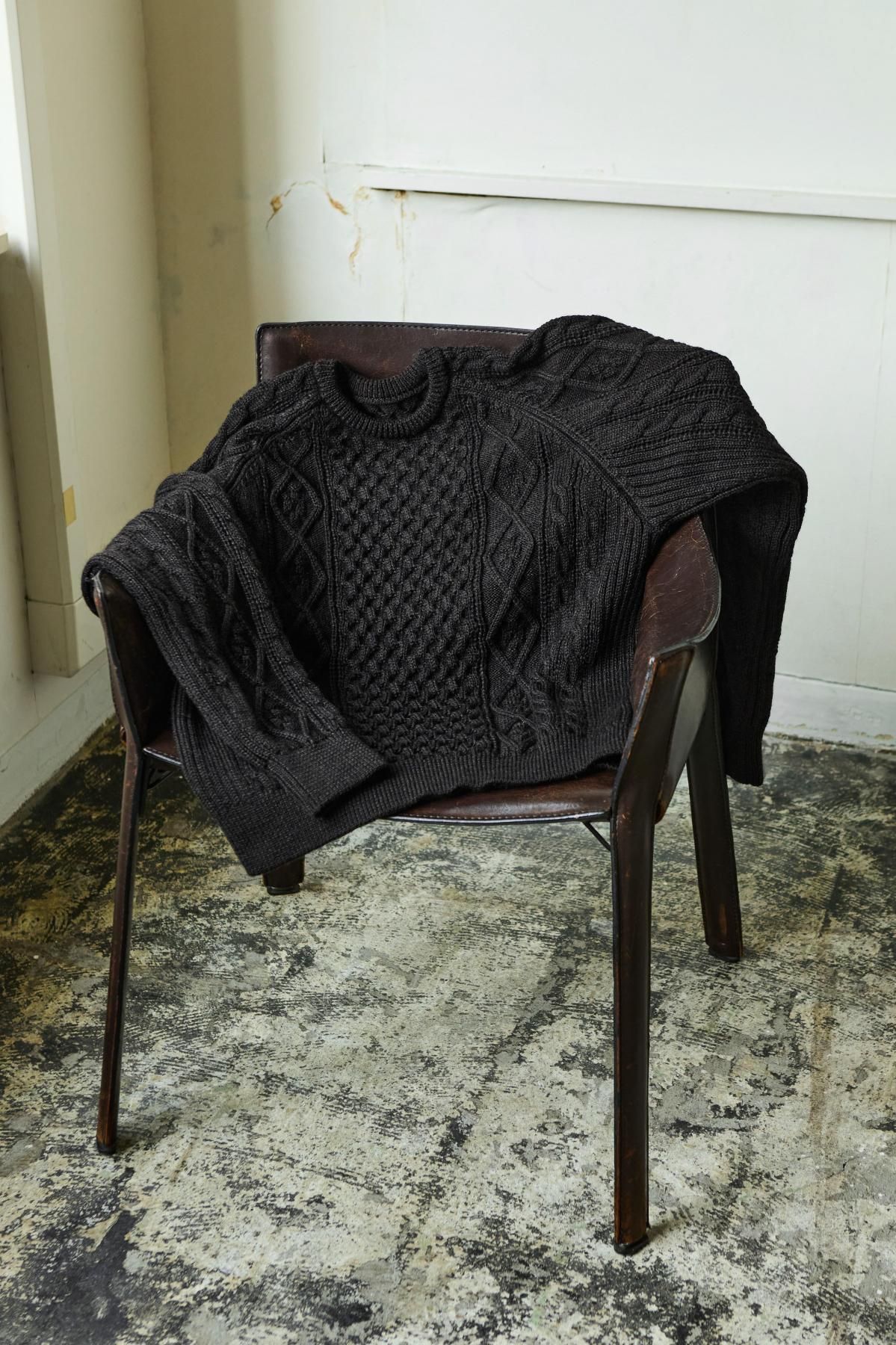 PRY シュウトSuper100's Vareuse Shirt 黒1 PRY / Oversized Shirt Jacket [leather]