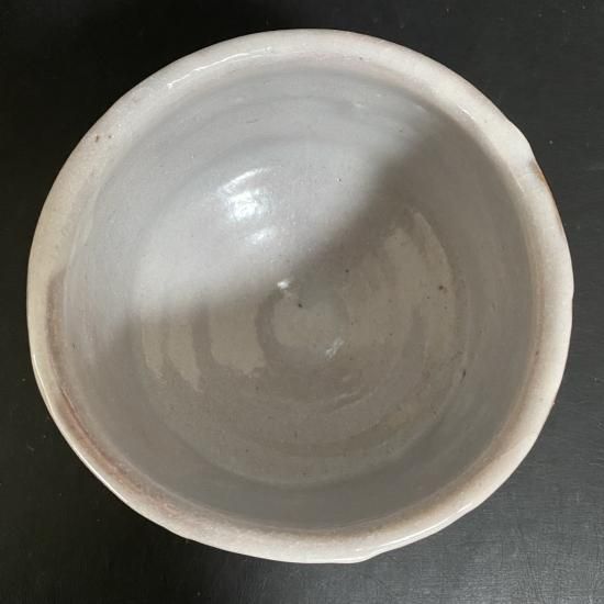 藤原恭助絵志野茶碗備前志野抹茶椀茶道具共箱共布茶盃/茶杯/骨董