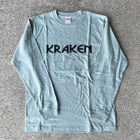 KRAKEN LOGO  L/S tee SMOKY GREEN(̵