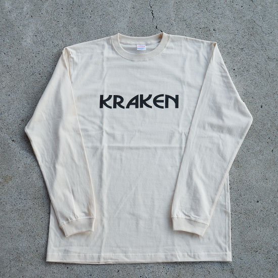 KRAKEN LOGO  L/S tee natural̵